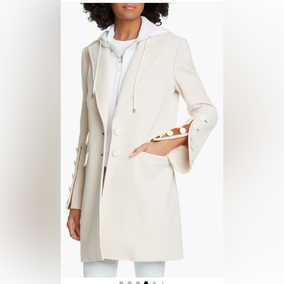 Veronica Beard Reece Two-Button Long Coat - Picture 3 of 12